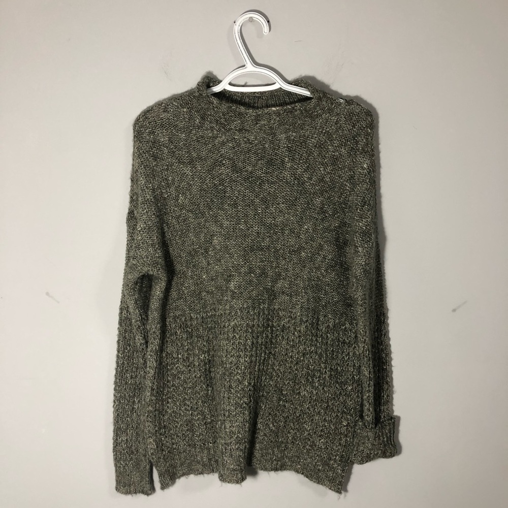 American Eagle green cowl neck sweater